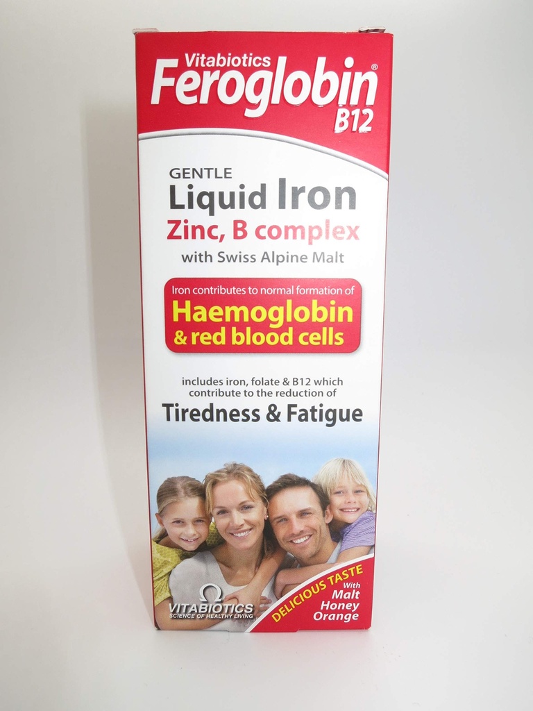 Feroglobin Vitabiotics -B12の鉄の補足の液体200MlによるFeroglobin