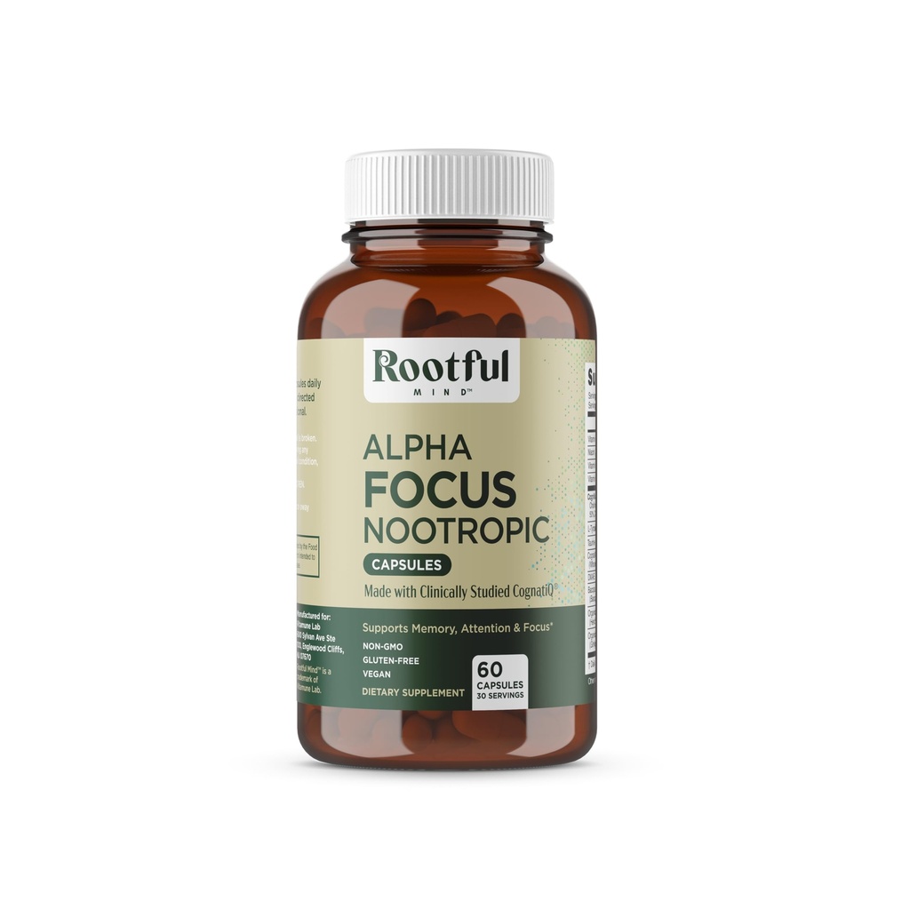 アルファ焦点の向知性-記憶および焦点のコリン、Citicoline、GPC、Lチロシン、BacopaのMonnieri、DMAE、GingkoのBiloba、ライオンのマネ、ナイアシンアミド- 60のカプセルとのBrainのブースターの補足
