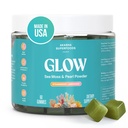 Akasha Superfoods Sea Mosss Glow Gummies, ヘア, スキン & ネイル ビタミン シーモス, 真珠パウダー, ビタミンE, アロエベラ, リポソマルビタミンC, アイルランドの海苔, 女性&男性のためのガミー, 60 カウント
