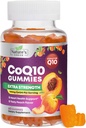 CoQ10 Gummies for Adults 100mg - 3X Strength, High Absorption, Antioxidant Supplement for Heart Health Support & Energy Production, Ultra Coenzyme Q10 Vitamins, Coq 10 Supplements - 60 CoQ10 Gummies