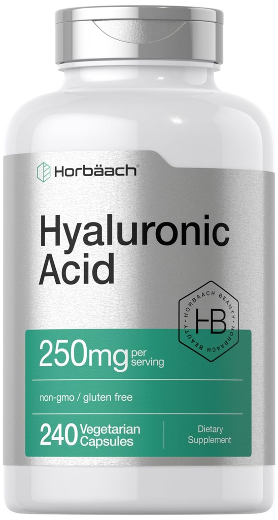 ホルバハチヒアルロン酸カプセル | 250mg | 240カウント | 非GMO・グルテンフリーサプリメント