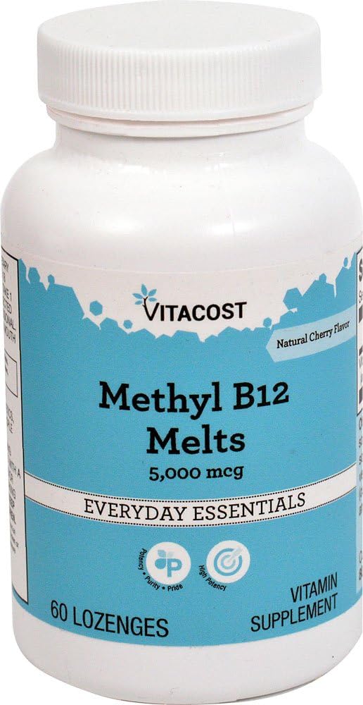 VitacostメチルB-12のSublingual - 5000のmcg - 60のLozenges