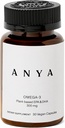 ANYAオメガ3 300mg DHAとEPA、きれいな成分、非GMO、100%ビーガン、グルテンフリー、大豆、および乳製品無料。 女性のための補足、母乳育児および乳化サポートのための出胎前ビタミン