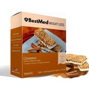 BestMed - 高タンパク質栄養バー - 低炭水化物、15gタンパク質、低糖、低カロリー、食事代替バー(シナモン、1箱 - 7カウント)