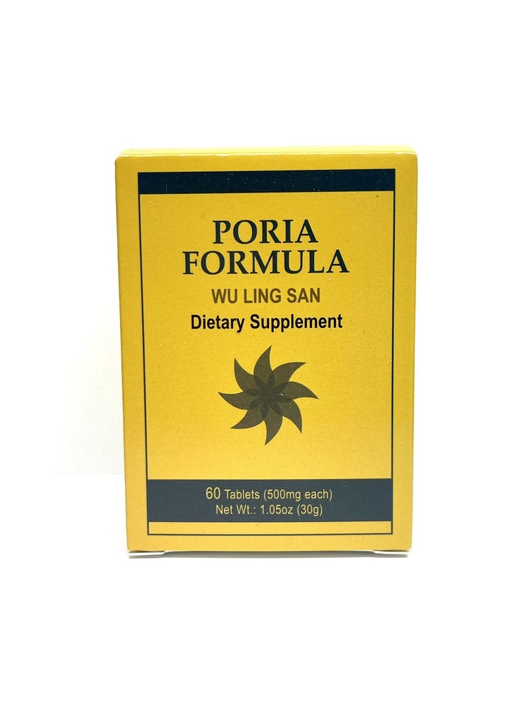 Poriaの方式-ウー・リンのSanの草の補足はUrinaryシステムを促進し、米国でなされる60のタブレット500mg/eachを増強します
