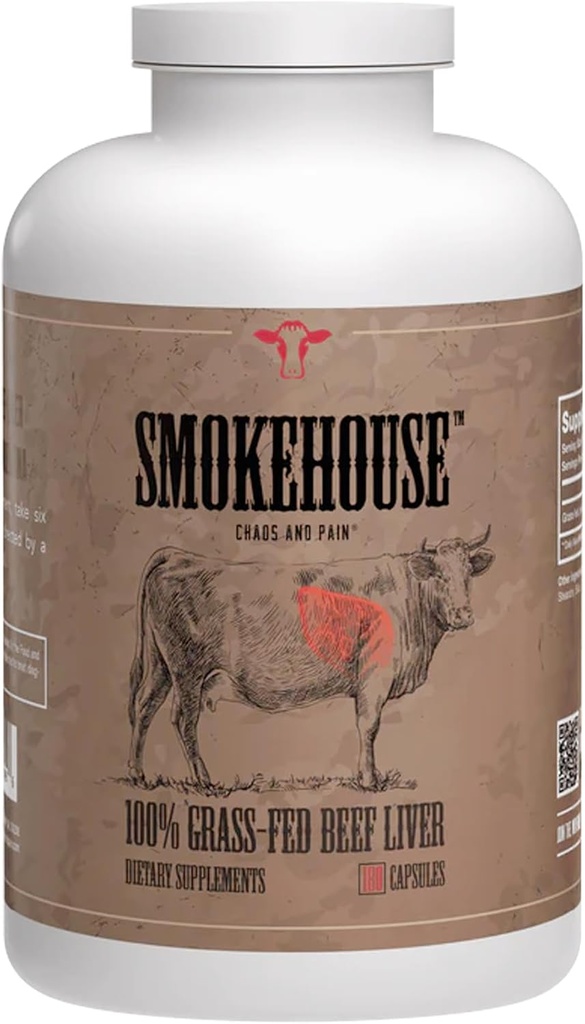 草供給された乾燥されたビーフのレバーのカプセル、サポート エネルギー生産、完全なボディ ウェルネス、解毒および消化器、免除としてよく–非GMO 180のカプセル