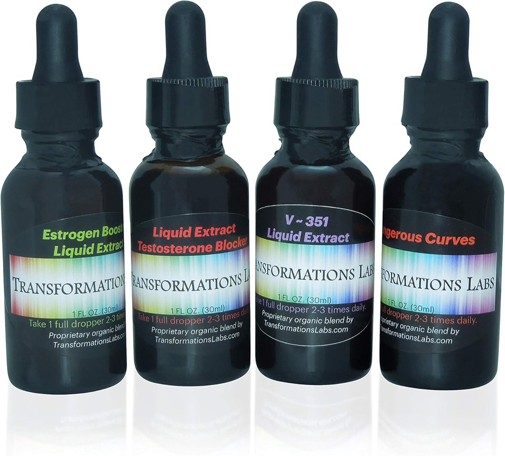 MTF E-Booster、T-Blocker、V~351の高度のフェミニザー及び危険なカーブのSynergist、MTFの液体のエキス4のパックの転移のトランスジェンダーのキット!!