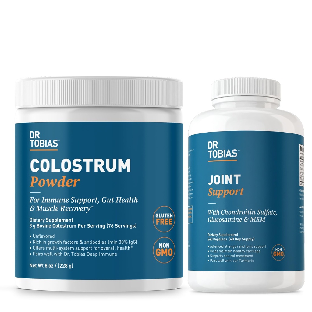 Dr. Tobiasの共同サポート補足およびColostrumの粉-サポート共同移動性、軟骨の健康および免疫機能-非GMO