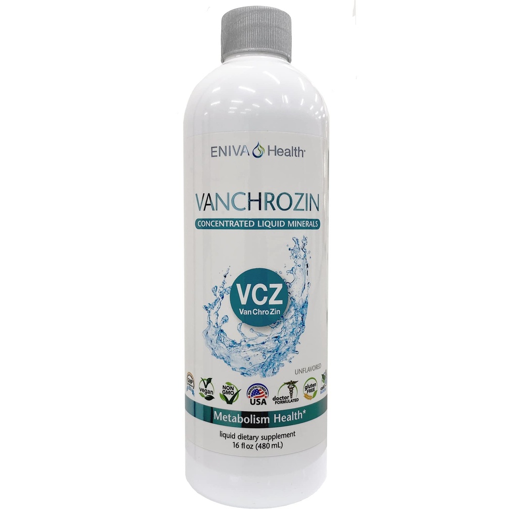 Eniva健康VANCHROZIN液体イオン鉱物の補足、Vanadium、クロム及び亜鉛、Diabetic友好的、16 Fl Oz、96のサービング