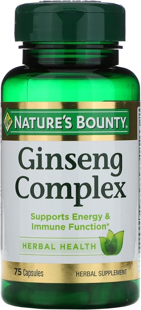 Nature's Bounty Ginseng Complex Plus Royal Jelly Capsules 75 ea (パッケージ 6)