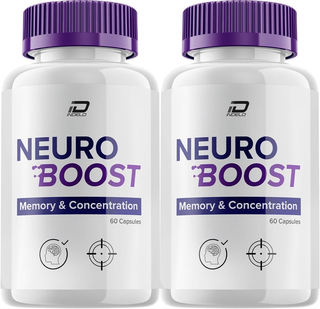 Neuro Boostフォーカスサプリメント、Neuro Boost IQメモリフォーカスと認知サポート、Neuro Booster Pills Nootropic、NeuroBoostをブーストメモリ、Neuro Boostビタミンレビュー(2パック - 120カプセル)