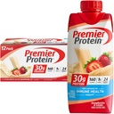 プレミアプロテインシェイク、イチゴ&クリーム、30gプロテイン、11 fl oz、12 のパック(5 月パッケージ)