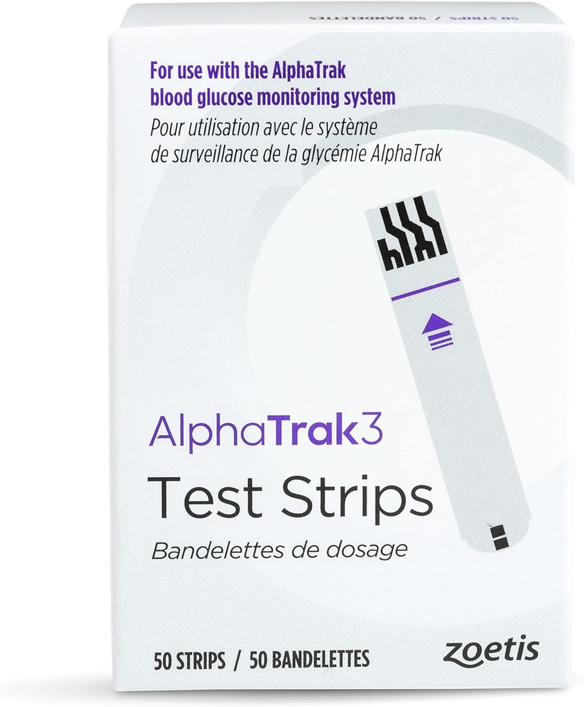 猫、犬、馬、50のカウントのためのAT3血糖モニタリングシステムの使用のためのAlphaTrak 3テスト ストリップ