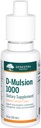 GenestraブランドD-Mulsion 1000 - 液体ビタミンDサプリメント - 天然レモン風味 - 1 Fl Oz