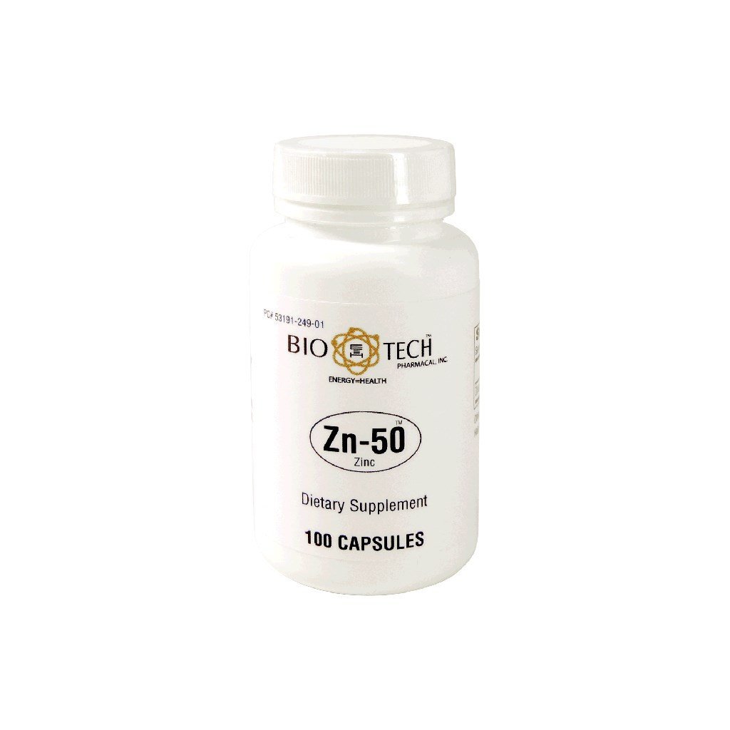 バイオ テクノロジー - Zn-50 亜鉛グルコネート 50 mg 100 キャップ
