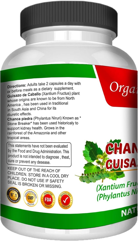 Guisazo de Caballo と Chancapiedra による ライフ ナチュラルズ 120 キャップ chanca Piedra Pure