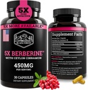 黒い森5X BerberineはDihydroberineの補足(Super Berberine Now 5Xより有効なより規則的なBerberine HCL)のCeylon Cinnamonの最もよいDihydroberine - BerberineのPhytosomeに類似した