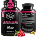黒い森5X BerberineはDihydroberineの補足(Super Berberine Now 5Xより有効なより規則的なBerberine HCL)のCeylon Cinnamonの最もよいDihydroberine - BerberineのPhytosomeに類似した