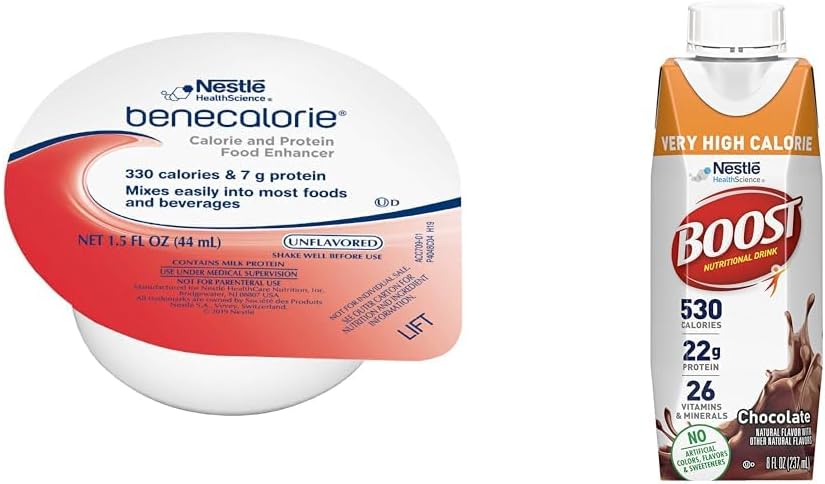 ベネカロリーカロリーカロリーカロリーとタンパク質増強剤 - 風味が悪い(330カロリー、7グラムタンパク質) - 1.5 fl ozカップ&ブースト非常に高いカロリーチョコレート栄養ドリンク - 22gタンパク質、530栄養素豊富なカロリー、8 Fl