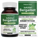 SoActive Bergamot: 2.5X より効果的、イタリアのシトラス ベルガモット フィトーサム - 臨床的に検証 | グレープ種子エキスで強化 - コレステロールと重量管理をサポート (60 カプセル)