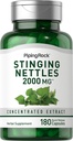 パイピング・ロック・ストリング・ネトル・カプセル 2000mg | 180Pills | 濃縮リーフ・エキス | 非GMO&グルテンフリーハーブ・サプリメント