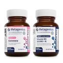 Metagenicsの月経閉止のDuo:HerWellnessのEstrovera - オールナチュラル、ホルモンなしの月経間のサポート補足- 30のタブレット及びビタミンD3 10000 + K -骨及び中心の健康のため- 60 Softgels