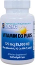 VITAMIN D3 PLUS –125 mcg (5000 IU) ビタミンD3 | ビタミンK2 (MK-7) およびビタミンA | ビタミンDの自然な形態 | 抗酸化剤としてトコトリエノールを含有する | 非GMO |150 ソフトゲルキャップ