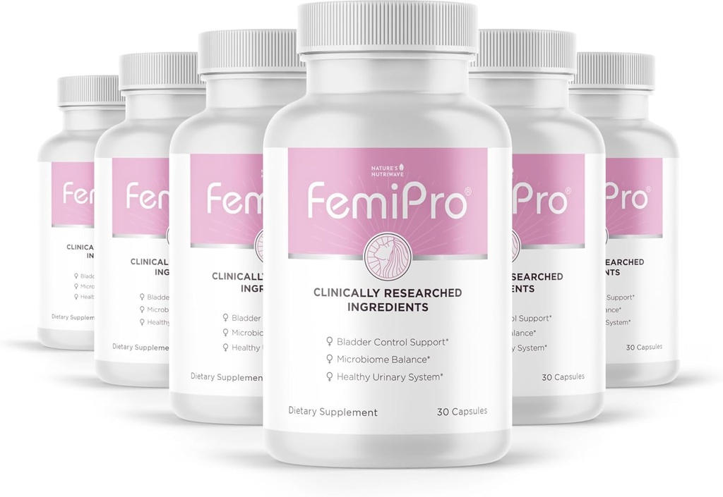 女性&男性のためのFemiproのぼうこうの制御補足、自然なハーブ及びプロバイオティックのブレンド、サポート尿路の健康及びMicrobiomeのバランス 米国で非GMO、30カプセル、供給6か月の作られる