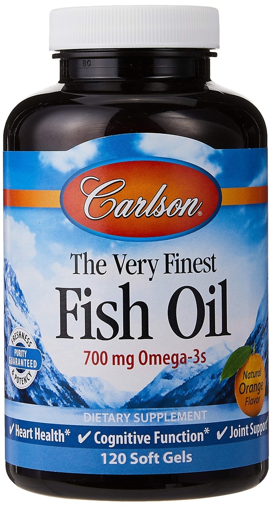 カールソンは非常に最も良い魚油のオレンジ120 + 30のSoftgels、700のmg (チュードされるかもしれない)