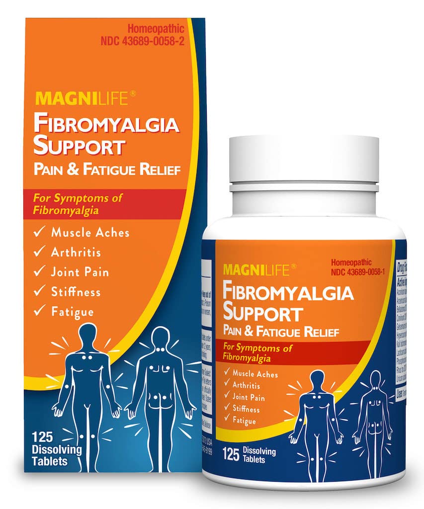 MagniLife の Fibromyalgia サポート、125 の計算、関節炎、筋肉痛、弱さ及び感受性、ターゲットを絞られた苦痛及び剛さの救助、速い分解の速い行為のタブレットのためのホメオパシーの痛みのレバー