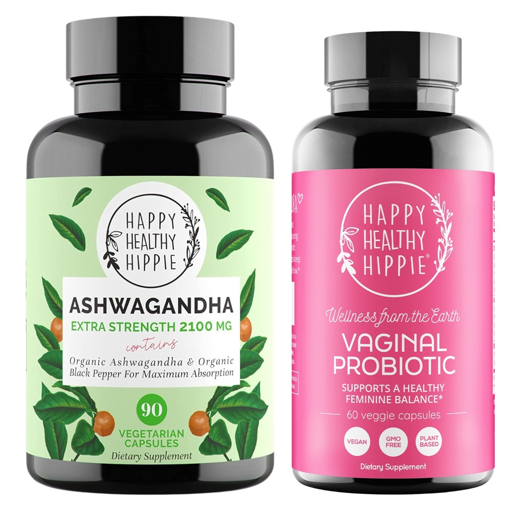 女性のための幸せな健康なHippie腟のプロバイオティクス及び有機性Ashwagandha
