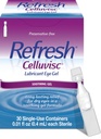 乾いた目、防腐剤なしの低下、0.01 Fl Ozの単一使用容器、30の計算のためのCelluviscの潤滑油の目のゲルを新たにして下さい