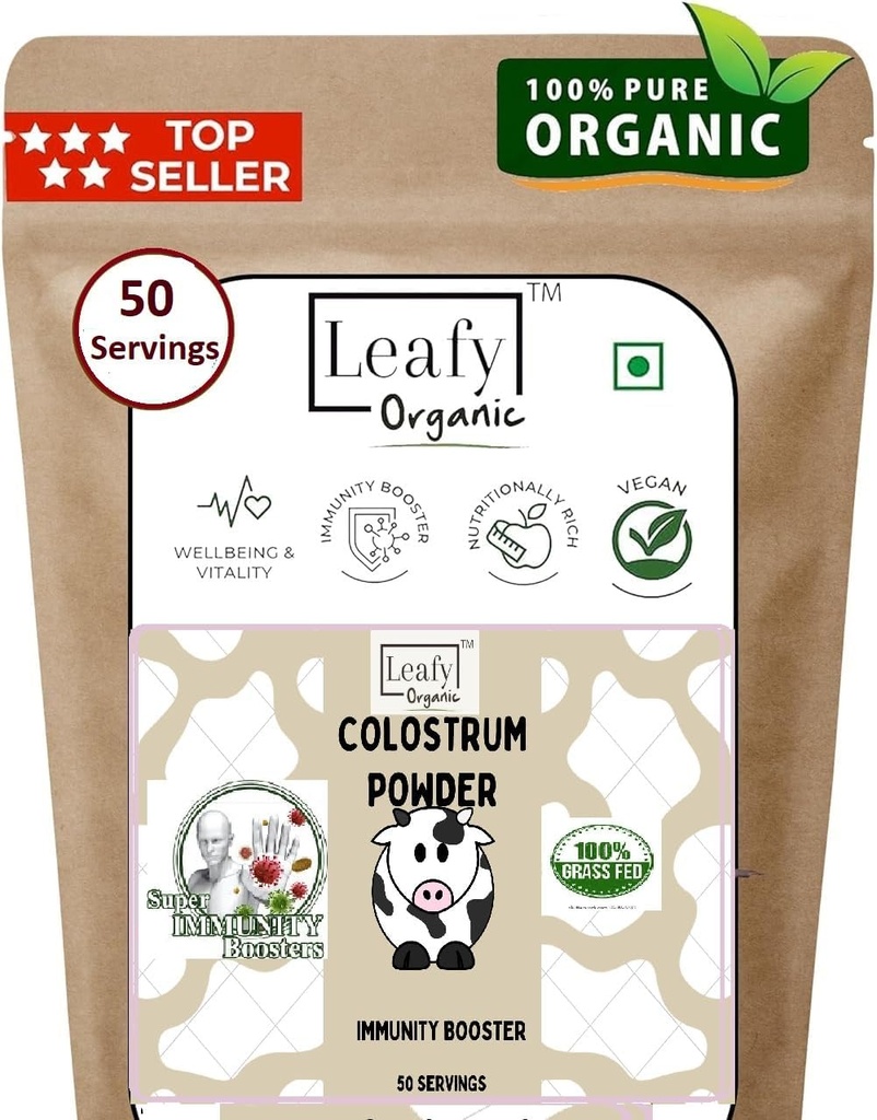 腸の健康、免疫サポート、および全面的な健康、30% IgG、6時間のColostrumの補足、100%の純粋、不燃(100グラム) 3.5oz