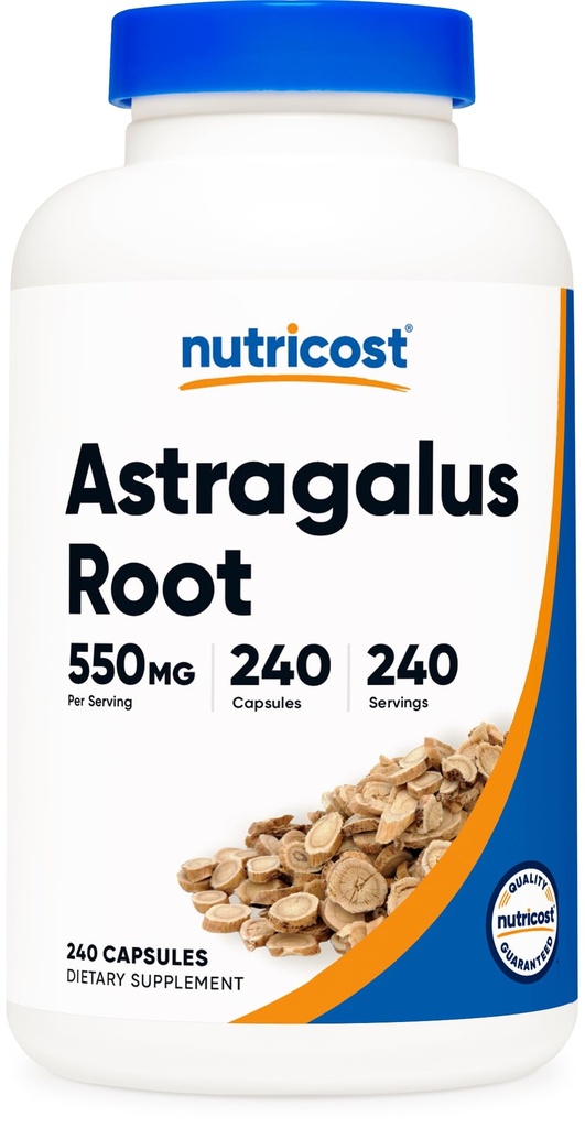 Nutricost Astragalusカプセル550mg、240ベジタリアンカプセル - 非GMOとグルテンフリー