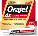歯痛及びガムの苦痛のためのOrajel 4X:口腔痛みの軽減のブランドからの重度のクリームの管0.33oz-