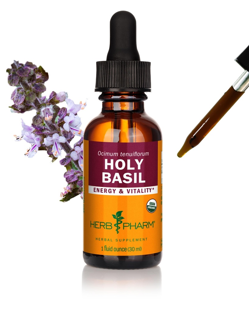 Herb Pharmは、エネルギーとバイタリティの有機性聖バジル(トルシ)抽出物を1オンス(DBAS01)認定しました。