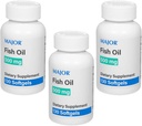 MAJORの魚油500mg Softgels - Omega-3魚油の補足 - サプリメント - 130カウント(3パック)