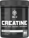Swole AF | CREATINE Mono | 筋肉のゲイン持久力と回復のためのプレ&ポストワークアウト | 強度のパワーパフォーマンスと筋肉の成長を改善するためのサプリメント