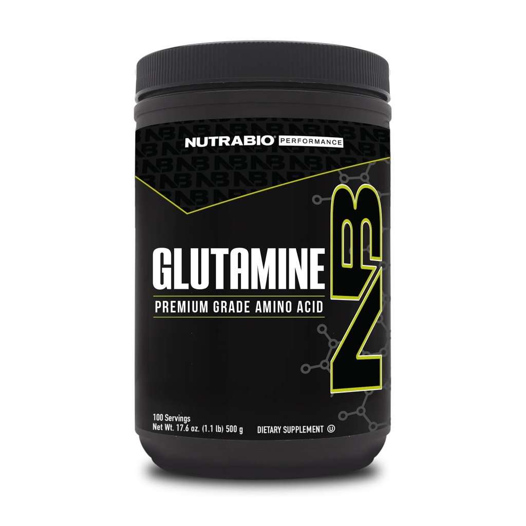 NutraBioの純粋なLグルタミンの粉、100はLグルタミンの補足、アミノ酸、純粋な等級、グルタミンナ、絶対に添加物無し、注入口または沈殿物、筋肉回復補足- (500グラム)をサービングします