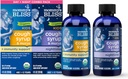 Mommy's Bliss Organic Cough Syrup & Mucus for Kids, Day and Night Combo Pack with Vitamin C and Immunity Support オーガニックハニーとアイビーリーフ、4 Fl Oz(パック 2)