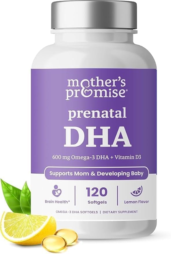 女性600mg + 400 IUのビタミンD3のプレナタルDHA | 120 Softgels | サポート脳の健康 | Triglyceride Omega 3の魚油DHAの妊娠及び看護のための妊婦のビタミン | カプセルごとの300mg