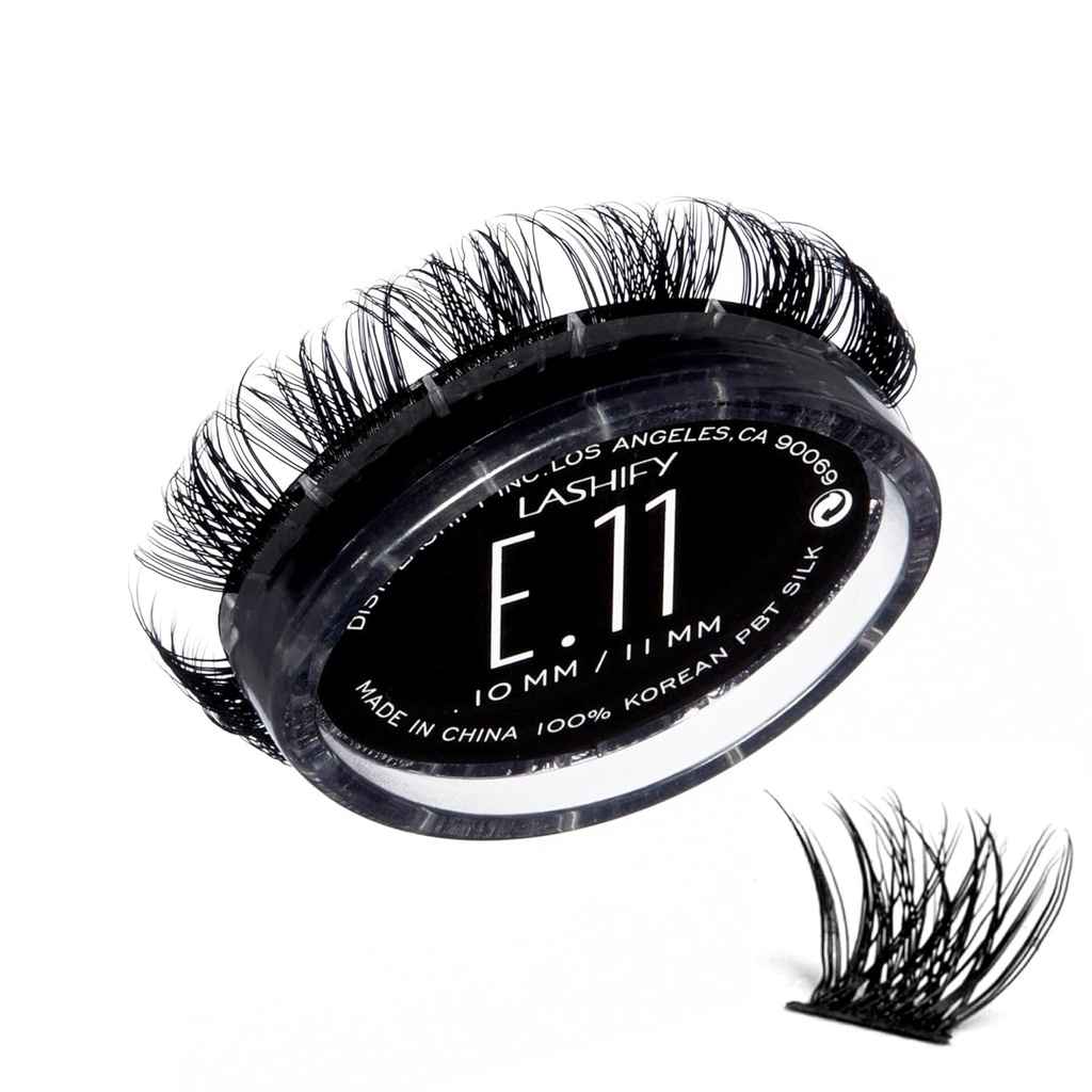 Lashify 極端な 11mm Gossamer DIY Eyelash Extensions Refill, ブラック, 簡単な偽のLashes に Tremendous Volumeを追加する