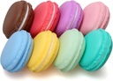 Coolrunner Macaron Case, Mini Macaron Box, Macaron Cute Pill Box, Colorful Macaron Jewelry Storage Box, Shape Storage Box Candy Cute Pill Organizer Case Container(8PCS)