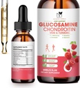 グルコサミンのコンドロイチンMSMの液体低下w/ターメリックBoswellia QuercetinのBromelain-Veganの背部、膝、手接合箇所サポート補足のための酸化防止サポートは健康な接合箇所、移動性及び軟骨を支えます