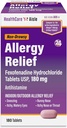 HealthCareAisle Allergy Relief - Fexofenadine Hydrochloride Tablets USP, 180 mg - 180 Tablets - Allergy Medication, Non-Drowsy 24-Hour Relief
