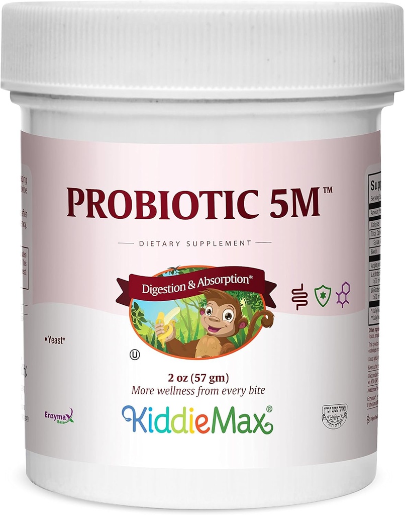 Maxiの健康のKiddieMaxのプロバイオティック5M - Acidophilus - 健康な消化のFlora - 2のOunceの粉-Kosher