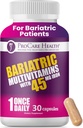 ProCare Health Bariatric Multivitamin with 45mg Iron (30 Easy to Swallow Capsules) - Once Daily Post-Op Support for Gastric Bypass & Sleeve with 1 Month Supply, No Artificial Colors, Gluten-Free