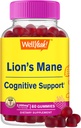 WellYeah Lions Mane Gummies for 大人(2,000mg) | ライオンズ マネ サプリメント メモリとフォーカス サポート | グルテンフリー、非GMO | ベリーフレーバー | ライオンズ マネ ガンミー 60 カウント