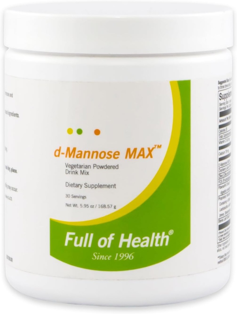 d-Mannose MAX [30 サービング] – ベジタリアン パウダー ドリンク ミックス | 複雑な尿素膀胱のサポート | 栄養補助食品 | 品質の非GMO成分
