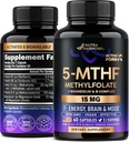 NUTRAHARMONY L の Methylfolate 15 の mg - 5MTHF の Methylfolate の補足 メチル B12、ビタミン B2 及び B6、マグネシウム-米国で作られて、2 か月のための 60 のカプセル